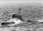 Real life yankee-class Soviet K-420 submarine 