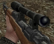 Kar98k in Day of Defeat with scope attached