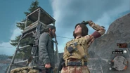 Deacon risks breaking the Colonel's fraternization rule to get this uploader a good shot of the Glock in this Militia member's vest.