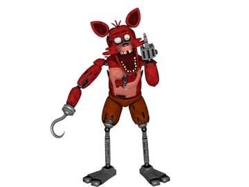 360° Repairing Withered Foxy Game-play Animation [FNAF Help