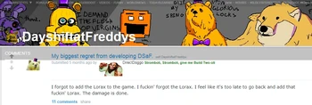 Reddit.com - My biggest regret from developing DSaF