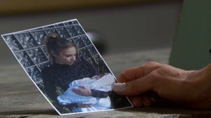 Ava's photo of her holding Charlie