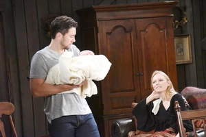 Abigail and Chad with their newborn daughter Charlotte