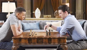 Chad and nephew Theo playing Chess again.