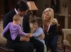 EJ Aaron DiMera Surviving Children: Johnny Roman Brady and Sydney Anne DiMera with Ex-wife Sami Gene Brady