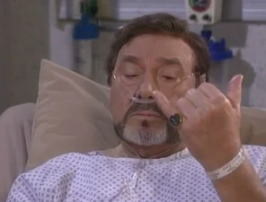 Stefano wore the ring even in the hospital.