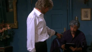 Steve: Come on, dude. If this is your idea of a joke, it's not funny. That's you feeding the pigeons.