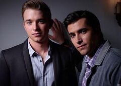 Chandler Massey as Will Horton and Freddie Smith as Sonny Kiriakis