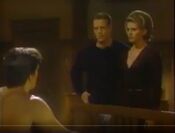 Peter Blake (Jason Brooks), Jack Deveraux (Mark Valley) and Jennifer Blake (Stephanie Cameron) - December 21, 1995