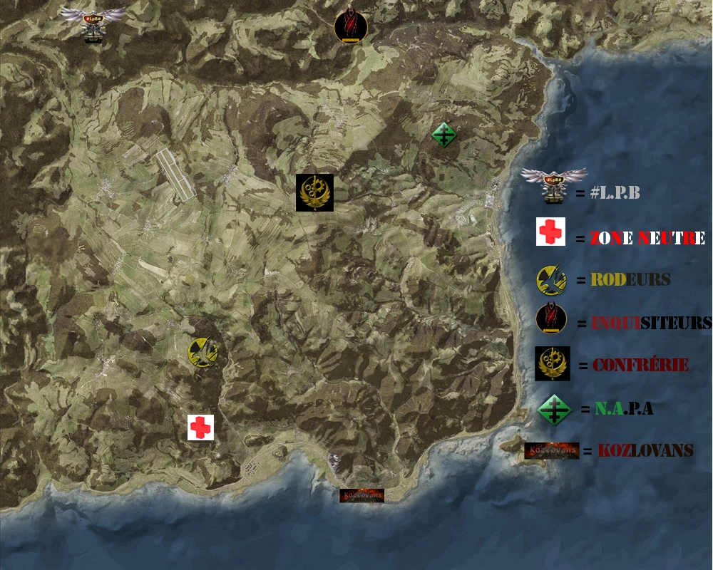 Carte des camps Wiki DayZ RPvP Fandom