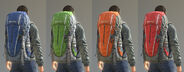 Variants of the mountain backpack.