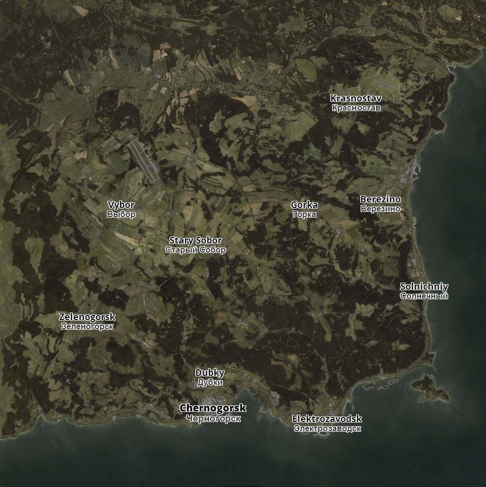 dayz standalone map