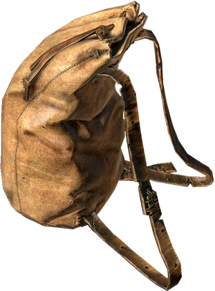 Leather Backpack (Beige)