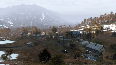 Scattered houses in Yasnaya Polyana