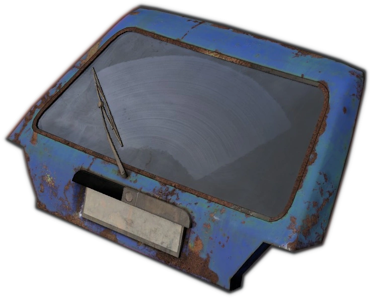 <br>Rusted Blue Trunk Door