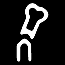 The icon that appears when you have broken a bone.