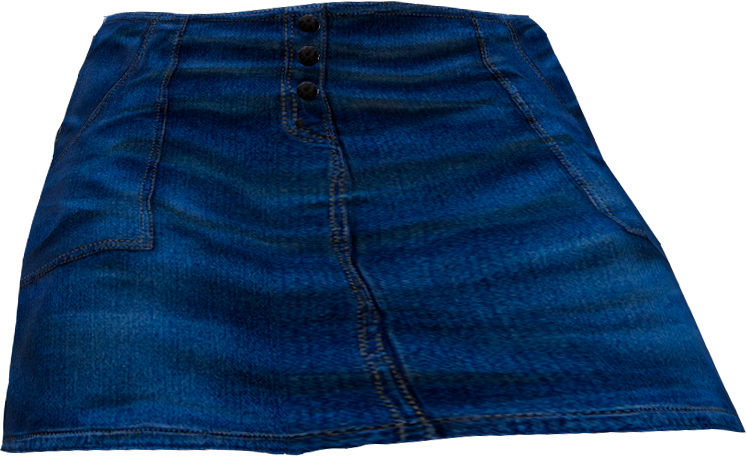 Midi Denim Skirt / Blue – Style Cheat