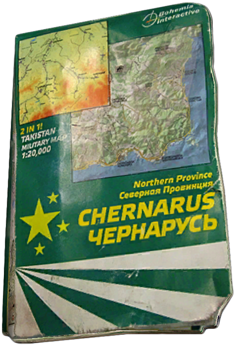 DAYZ CHERNARUS PRINTED MAP – BOHEMIA INTERACTIVE