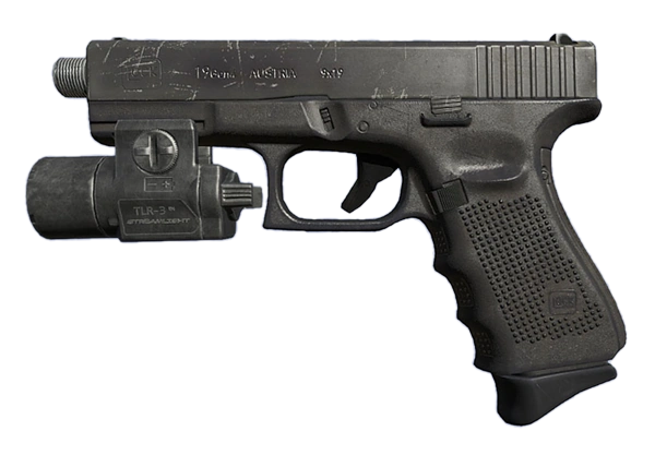 Mlock-91 with attached Pistol Flashlight