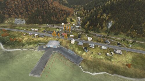 Aerial shot of Kamyshovo