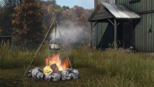 Stone Ring w/ Tripod and Cooking Pot