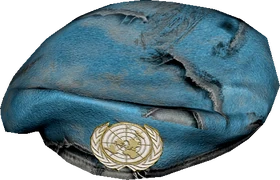 Damaged UN Military Beret