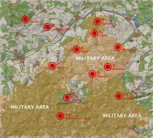 All DayZ Toxic Zone Map Locations on Chernarus and Livonia