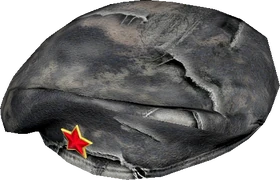 Damaged Red Star Military Beret