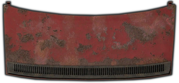 <br>Rusted Red Trunk Door