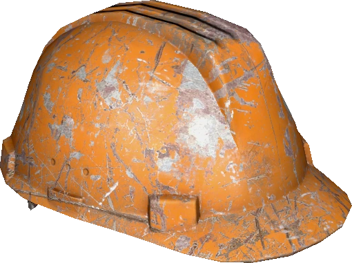 Hard Hat <br> ('''Orange''') <br> ''Damaged''