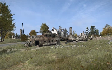 The helicopter at Kumyrna