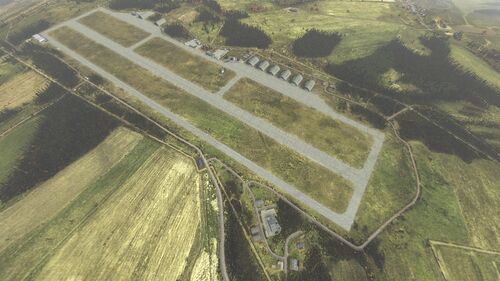 Aerial shot of International Airfield