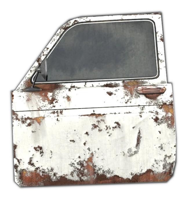 <br>Rusted White Door