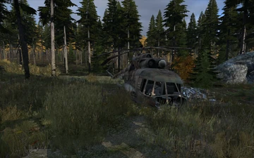 The helicopter near Rify