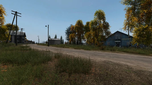 The lodge (left) and medical centre (right) present at the camp.