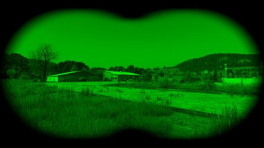 Vision through Night Vision Goggles.