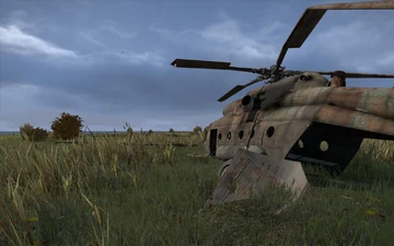 The helicopter near Balota