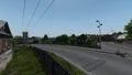 Triple powerlines that run across downtown Nadbór