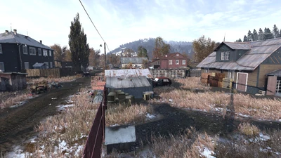 Abandoned rural townscape