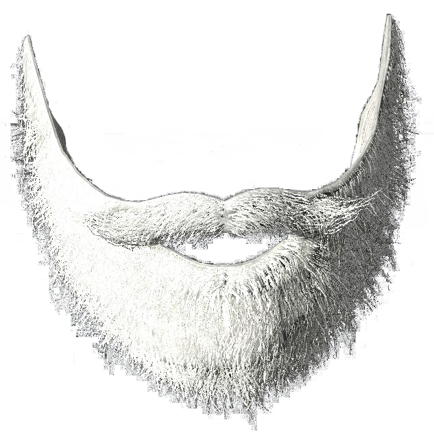 transparent santa beard