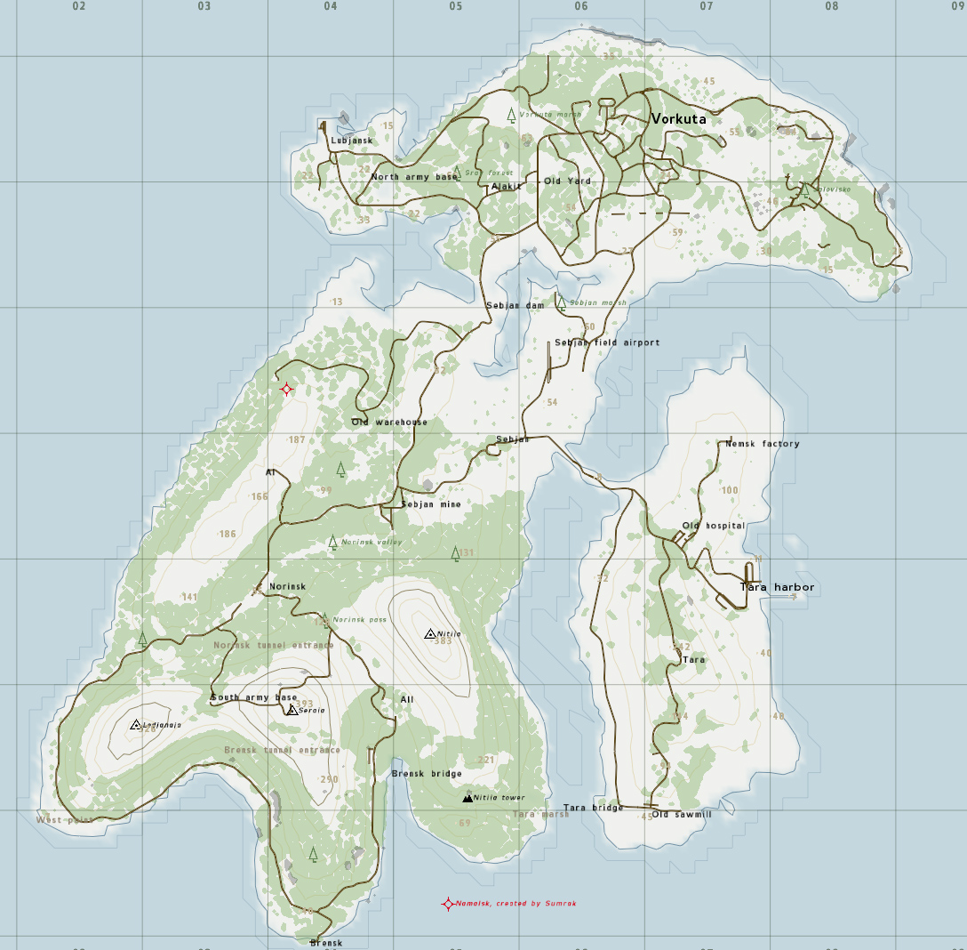 DayZ Standalone Map by MarksmanHun on DeviantArt