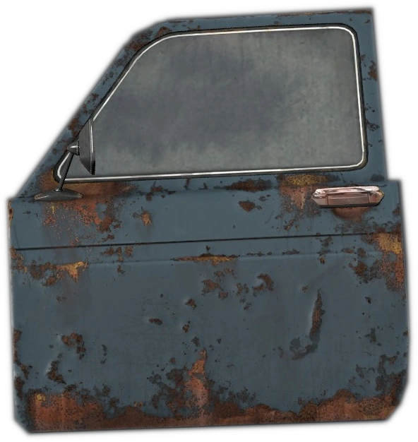<br>Rusted Blue Door