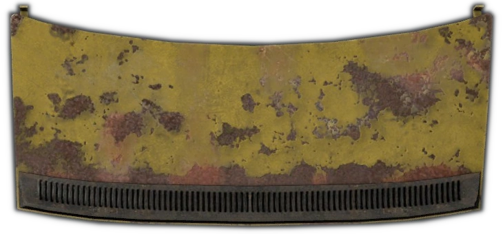 <br>Rusted Yellow Trunk Door