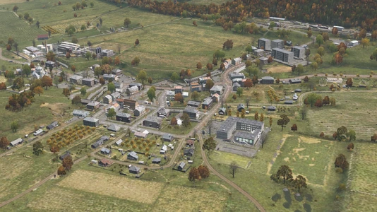 Aerial view of Novaya Petrovka