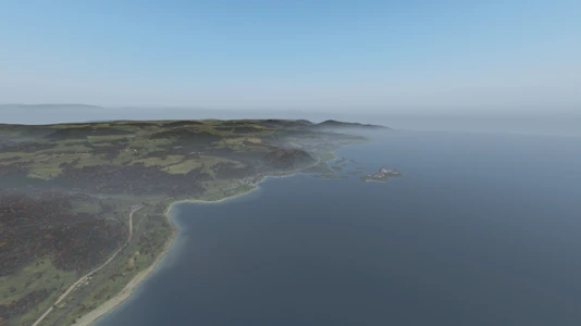 South Zagoria's south-west coastline with the Green Sea