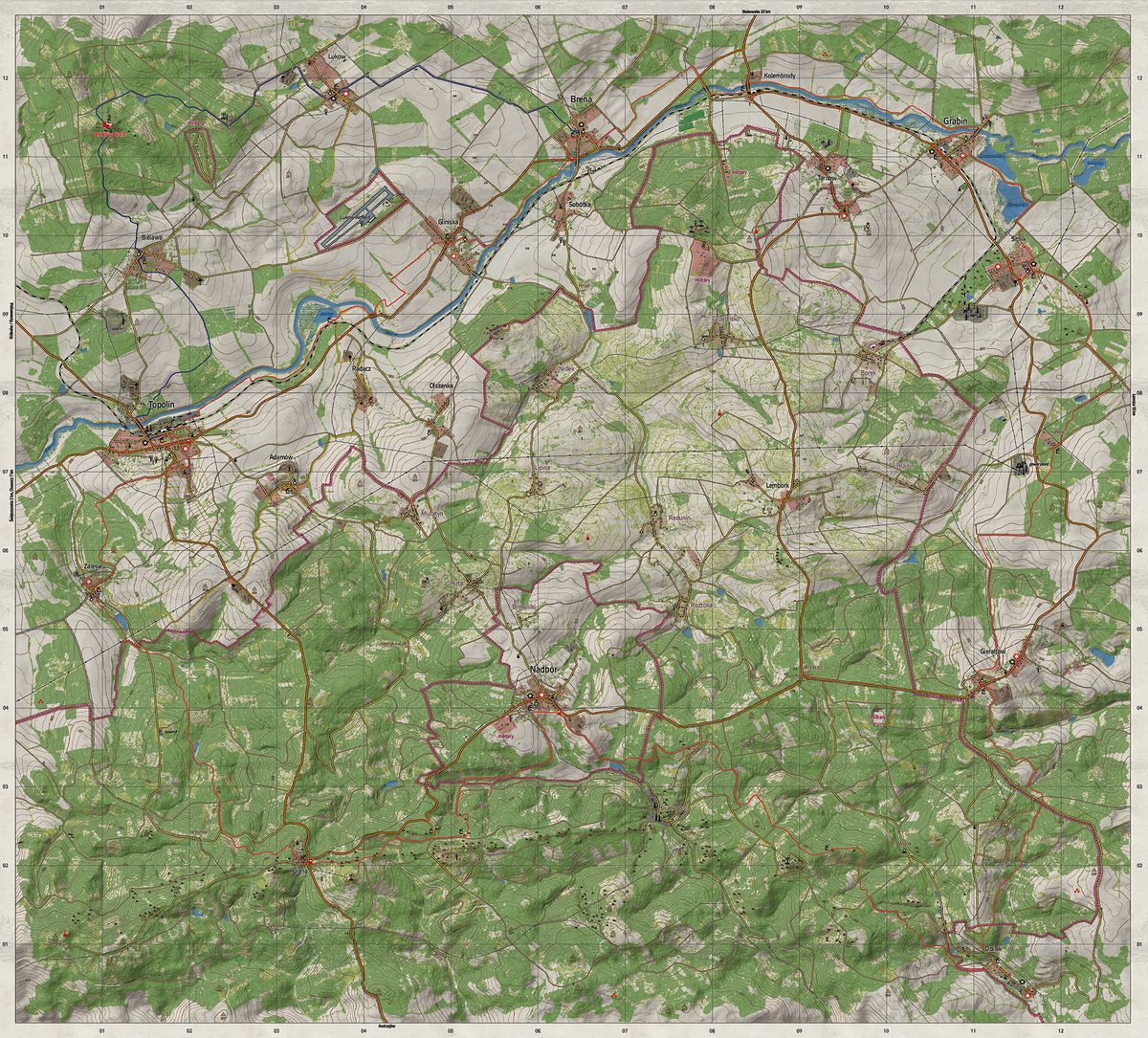 Dayz Interactive Map Livonia Framed Poster Dayz Map 