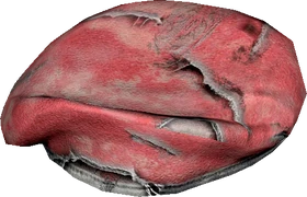 Damaged Red Military Beret