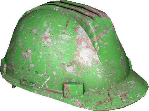 Hard Hat <br> ('''Lime''') <br> ''Damaged''