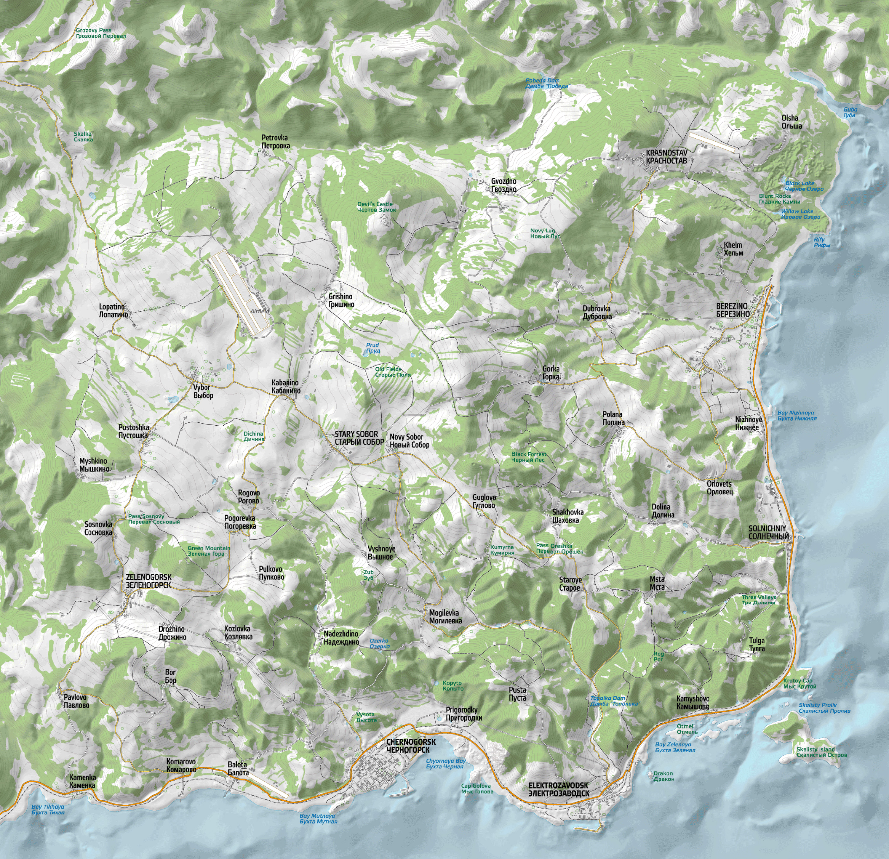 DayZ Overview Map, DayZ Overview Map with Focus Area from 1…