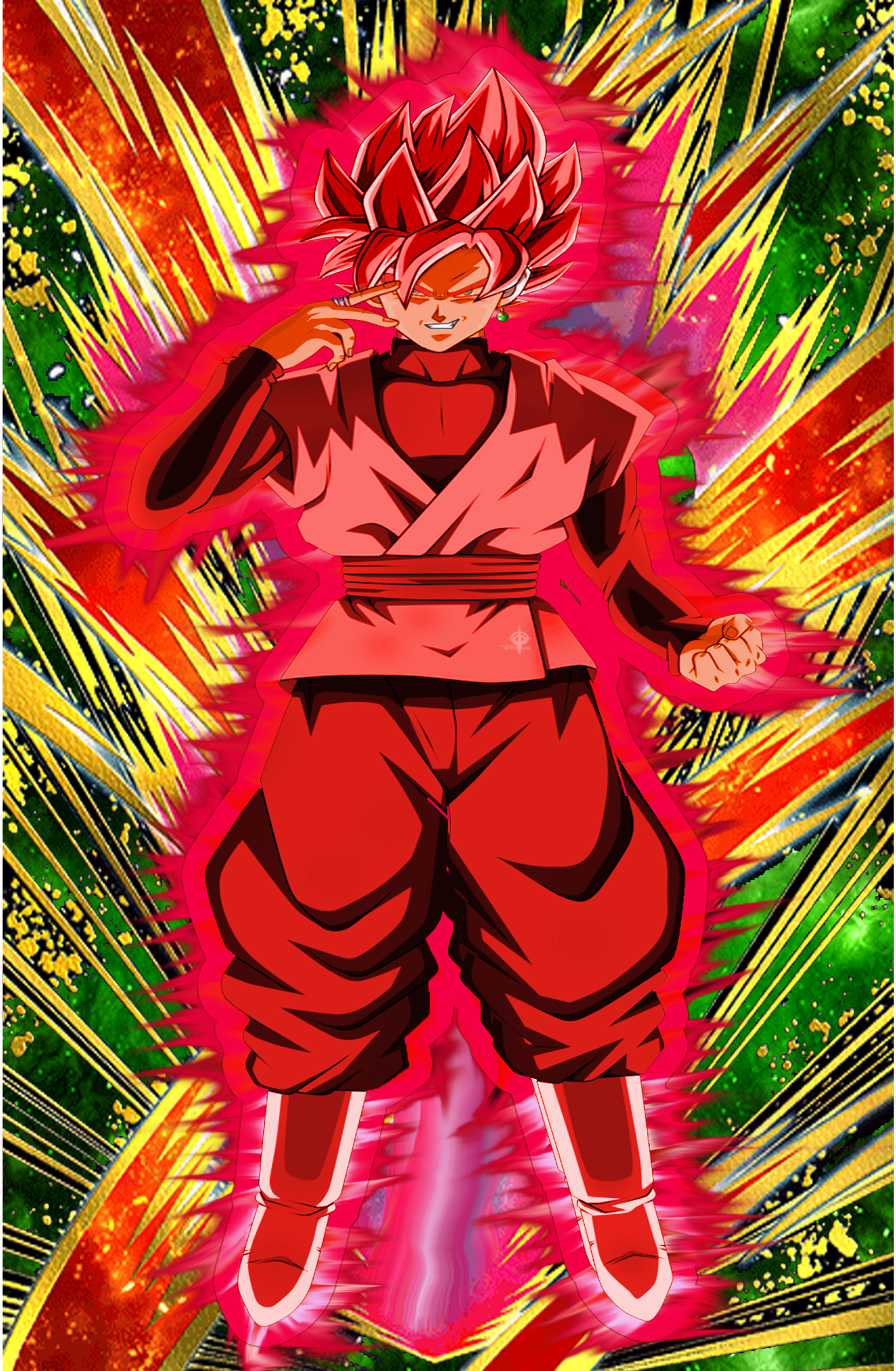 Technique of a Deity Super Saiyan Goku Black Super Kaioken